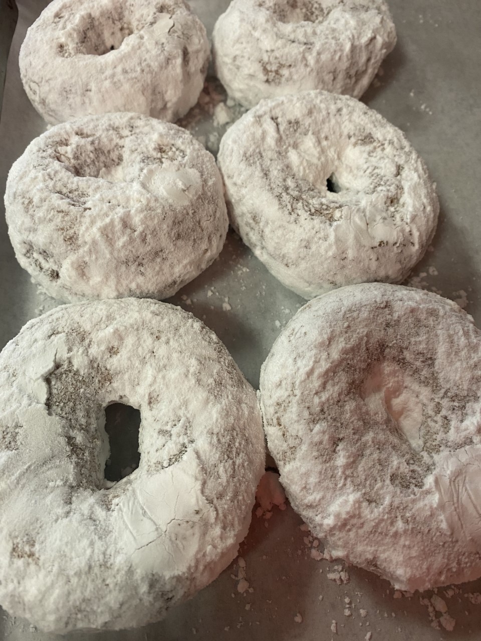 Apple Cider Donuts – Powder Sugar